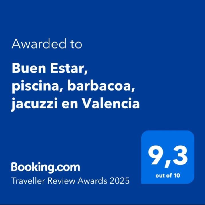 TurísBuen Estar, Piscina, Barbacoa, Jacuzzi En Valencia别墅 外观 照片